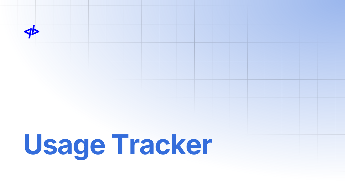 Usage Tracker | QuantumByte Docs